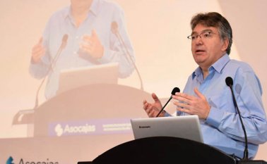 Mauricio cárdenas, ministro de Hacienda, durante su intervención en el Congreso Nacional de Cajas de Compensación Familiar (Asocajas), defendió la reforma tributaria. Cortesía