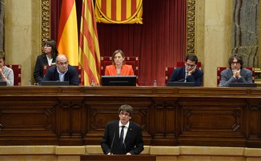 Carles Puigdemont, presidente independentista catalán. Archivo