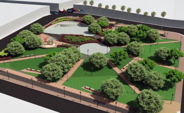 Este es el diseño que tendrá el nuevo parque de Toledo. Las obras se ejecutarán con $2.200 millones y se espera que estén al ciento por ciento en los primeros meses de 2018. Cortesía