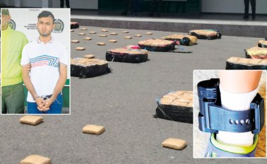 Jean Pierre Oviedo Lozano fue capturado con más de una tonelada de marihuana en su casa. Archivo