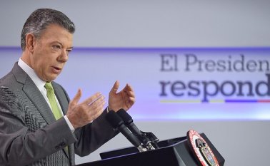 El presidente Juan Manuel Santos. Colprensa