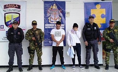 Dos personas fueron capturadas y dejadas a disposición de las autoridades competentes. Cortesía