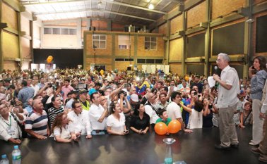 Álvaro Uribe Vélez, expresidente y senador, acompañó en Cúcuta a los cinco precandidatos a la presidencia de Colombia que tiene el Centro Democrático. César Obando