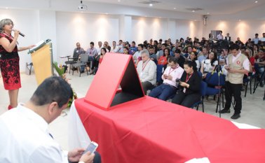 La rectora de la UFPS, Claudia Toloza, efectuó el anuncio durante la instalación de la Semana de la Ciencia, la Tecnología y la Innovación, en la que se espera la presencia de más de dos mil asistentes. César Obando