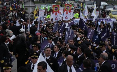 En la Sala Laboral cursa otra tutela del Acdac, en contra de los magistrados que declararon ilegal la huelga de los pilotos. Colprensa