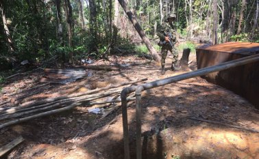 Las refinerías estaban ubicadas en la vereda Caño Victoria de Tibú. Suministrada