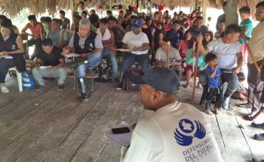 La defensoría solicitó a las autoridades tomar medidas “eficaces y oportunas para mitigar o eliminar el riesgo de vulneraciones de DD. HH.” Colprensa