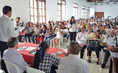 Según el Gestor de Paz del Eln, Eduardo Martínez, se están llevando todos los aprendizajes de las comunidades a la mesa de diálogo de Quito. Cortesía