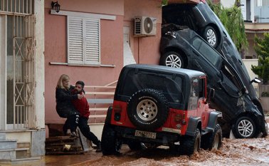 Las inundaciones han dejado 25 heridos pero ninguno de ellos en estado grave, revelaron las autoridades. AFP