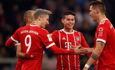 Antes del doblete de Lewandowski (38 y 49), abrió el marcador el chileno Arturo Vidal (31). Tomada de Twitter @FCBayern