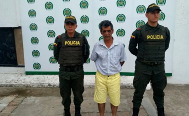 A José Trinidad Sánchez Carreño le fue otorgada medida de aseguramiento en establecimiento carcelario, mientras continua el proceso investigativo. Policía Nacional