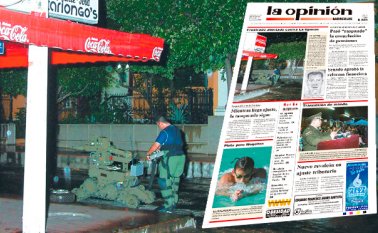 La desactivación de la bomba tardó más de dos horas. Archivo