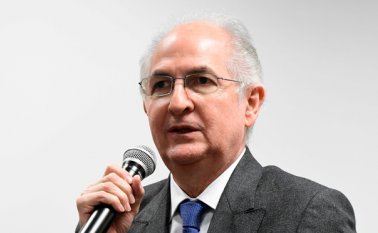 Antonio Ledezma, refugiado en España. AFP