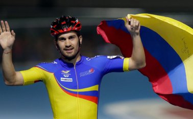 Para ganar el oro, Andrés Felipe Muñoz rodó diez milésimas de segundo más rápido que el chileno Emanuelle Silva. Colprensa