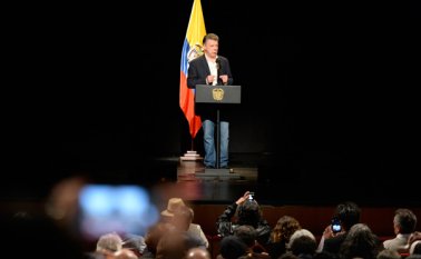 Santos anunció que el plan de sustitución de cultivos está siendo efectivo y que alrededor de 26.000 familias ya están cambiando la coca por otro tipo de cultivos. Presidencia