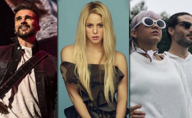 Juanes, Shakira y Bomba Estéreo. Archivo particular