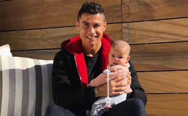 Cristiano Ronaldo y su hija Eva. Instagram