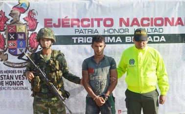 "Daniel" llegó al Catatumbo procedente de los Llanos Orientales, donde delinquía inicialmente. Cortesía Ejército