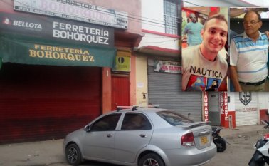 La comunidad reconoció la vocación de servicio de Jesús Bohórquez, quien por más de 40 años ha estado al frente de su ferretería. Javier Sarabia