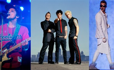 Bruno Mars, Green Day y Justin Bieber fueron algunos de los artistas que estuvieron en Colombia en 2017. Archivo