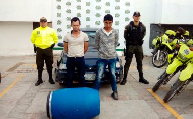 Las autoridades controlaron la situación y frustraron el atentado con carro bomba contra la Policía. Policía Nacional