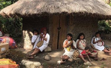 Uno de los cuatro pueblos indígenas guardianes de la Sierra Nevada de Santa Marta, los Kogui. Colprensa