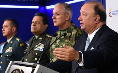 “El Gobierno, a través de sus Fuerzas Armadas ha cumplido de buena fe y plenamente lo que se acordó en Quito", aseguró el Ministro de Defensa. Colprensa