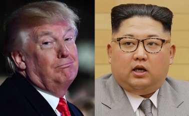 Donald Trump y Kim Jong-Un. AFP