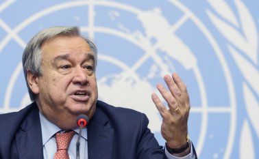 Antonio Guterres, secretario general de la ONU. AFP