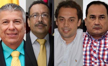 Luis Eduardo Guevara Jaimes, Oscar Sanabria, Jaime Marthey Tello y Nelson Parada Archivo particular