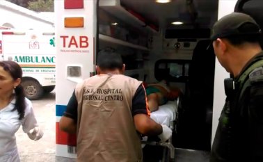 El hombre hizo caso omiso al llamado de la Policía y apuntó contra los uniformados, resultando herido a la altura del tórax. De inmediato fue trasladado a Cúcuta. Policía Nacional