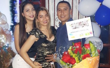 Andrea Payares, Diana Payares y Jhon Rincón. Cortesía