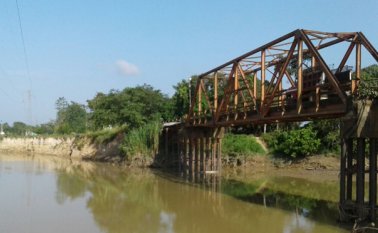 La preocupación por este hecho es que gran parte del municipio quede incomunicado con Cúcuta. Cortesía