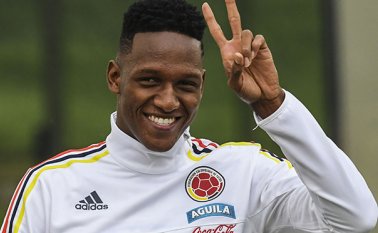 Mina ha sido convocado a la selección colombiana en nueve ocasiones desde 2016 y ha marcado tres goles con el conjunto nacional. AFP