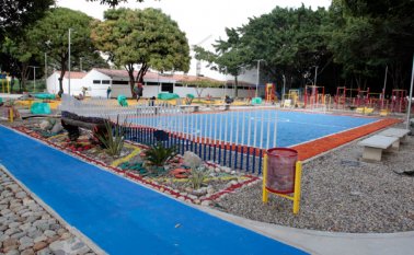 Los vecinos del sector estrato 4, están felices con la inversión de la administración municipal. Mario Caicedo