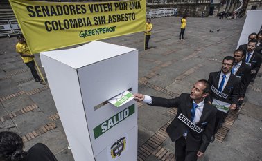 Varias campañas se han hecho en el país, para prohibir el uso del asbesto. Colprensa