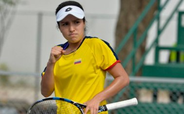 La cucuteña de 16 años superó a la estadounidense Shelly Yaloz y avanzó a cuartos de final. Tomada de Twitter