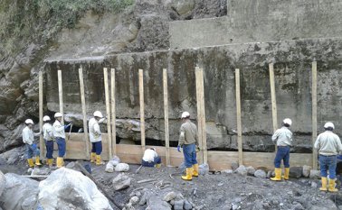 Los trabajos preventivos se extienden  sobre 14 puntos del sistema de transporte, en 12 veredas del municipio de Toledo, Norte de Santander.  Cortesía