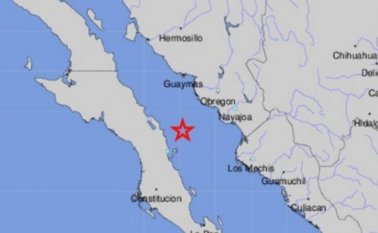 El Servicio Sismológico Nacional (SSN) detalló que el sismo se localizó a 76 kilómetros al norte de Loreto. Tomada de Twitter