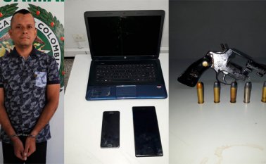 Edwin Fernando Betancur, presuntamente, estaría vinculado en el homicidio de Jhonatan León Solano, de 29 años, vigilante de una estación de servicio de Anillo Vial Oriental, en Villa del Rosario. Policía Nacional