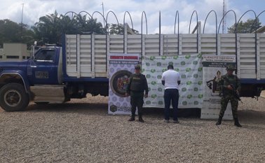 El conductor fue capturado por favorecimiento de hidrocarburos. Cortesía