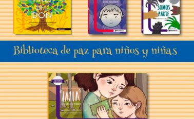 El proyecto está conformado por cuatro libros, cada uno con una finalidad específica. Con ellos se busca aportar a la construcción de paz en el país. Cortesía