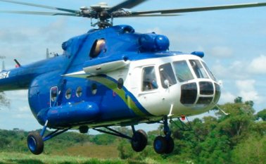 En Convención fue impactado un helicóptero, al servicio de Ecopetrol cuando sobrevolaba las veredas Balconcitos y Santa Rita. Cortesía