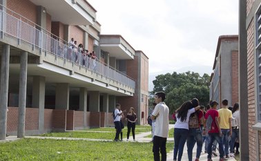 El megacolegio La Frontera es el colegio del departamento que más estudiantes que llegan de Venezuela recibe. Cortesía