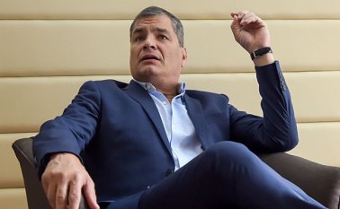 Rafael Correa, expresidente de Ecuador. AFP