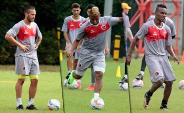 Los futbolistas motilones siguen trabajando en su acondicionamiento físico para el arranque del torneo. Mario Caicedo