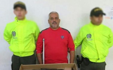 Osvaldo Meriño Torres, de 62 años, fue arrestado por el delito de porte ilegal de armas de fuego. Colprensa