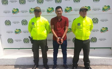 'Jhan' hacía parte de la estructura de finanzas de la compañía comandante Diego del Eln. Policía Nacional