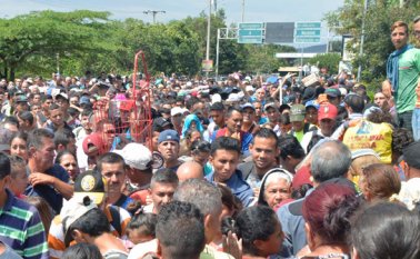 Así se veía el puente internacional Simón Bolívar. Edinsson Figueroa