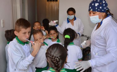 Estudiantes de los colegios de Ocaña, harán parte de la campaña de prevención de enfermedades bucales. Cortesía